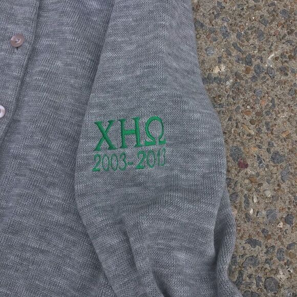 Vintage y2K Alpha Kappa Alpha Sorority Cardigan - Picture 3 of 7